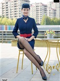 SIW Siwen Media 051 China Eastern Airlines uniform, cap, scarf, skirt, four pieces set - Siqi(55)